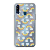 Regenboog: Samsung Galaxy A20s Transparant Hoesje