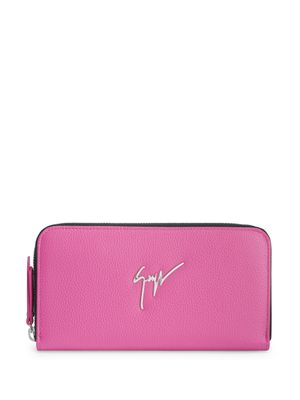 Giuseppe Zanotti portefeuille Paula à logo - Rose