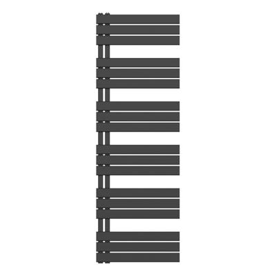 Belrad handdoek radiator 1021 watt 180x60 cm staal zwart mat