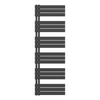 Belrad handdoek radiator 1021 watt 180x60 cm staal zwart mat