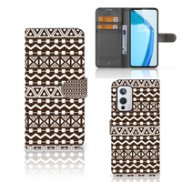 OnePlus 9 Telefoon Hoesje Aztec Brown - thumbnail