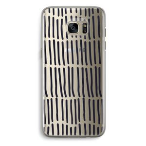Moroccan stripes: Samsung Galaxy S7 Edge Transparant Hoesje