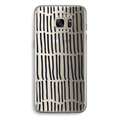 Moroccan stripes: Samsung Galaxy S7 Edge Transparant Hoesje