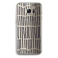 Moroccan stripes: Samsung Galaxy S7 Edge Transparant Hoesje