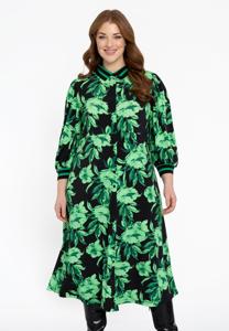 Yoek Jurk met hals FLORENCE | Zwart | Maat 42/44