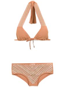 Amir Slama lace up bikini - Tons neutres