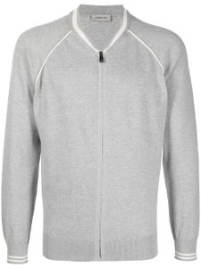 Corneliani cardigan zippé en maille - Gris