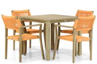 Lifestyle Dallas/Bristol 90 cm dining tuinset 5-delig - thumbnail