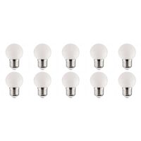 LED Lamp 10 Pack - Romba - Wit Gekleurd - E27 Fitting - 1W - thumbnail