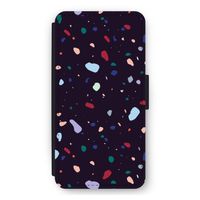 Dark Rounded Terrazzo: iPhone 11 Flip Hoesje