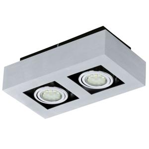 Eglo Led plafondspot Loke 1 2-lichts led metaalgrijs 91353