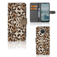 Nokia G10 | G20 Telefoonhoesje met Pasjes Leopard - thumbnail