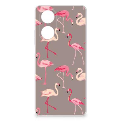 OPPO A58 4G | TPU Hoesje | Flamingo