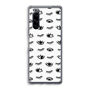 Eye pattern #2: Sony Xperia 5 Transparant Hoesje