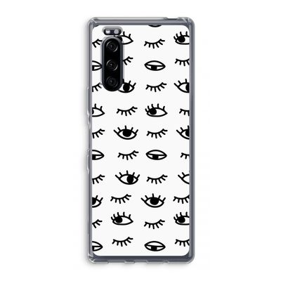 Eye pattern #2: Sony Xperia 5 Transparant Hoesje