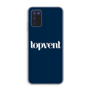 Topvent Navy: Samsung Galaxy A03s Transparant Hoesje
