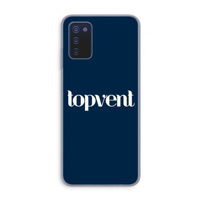 Topvent Navy: Samsung Galaxy A03s Transparant Hoesje