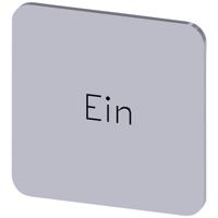 Siemens 3SU1900-0AF81-0AB0 3SU19000AF810AB0 Vierkant (b x h) 22 mm x 22 mm EIN Zilver, Zwart 10 stuk(s)