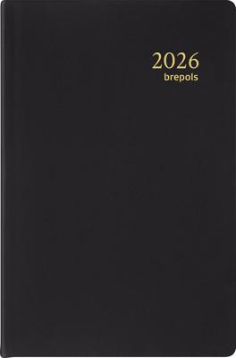 Brepols agenda Delta Seta 6-talig, zwart, 2026