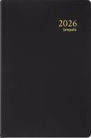Brepols agenda Delta Seta 6-talig, zwart, 2026