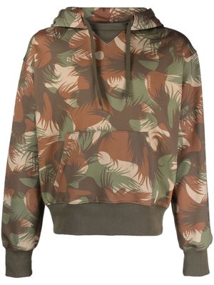 Moschino hoodie en coton à imprimé graphique - Vert