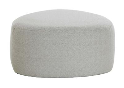 Light & Living Poef 'Liberia' Bouclé, 68 x 68cm, kleur Beige