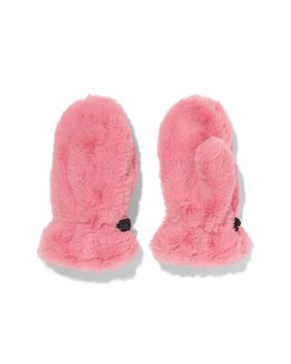 051 Kinderwanten Nepbont Roze Roze (roze)