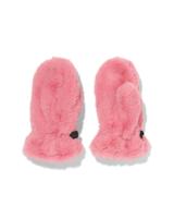 051 Kinderwanten Nepbont Roze Roze (roze)