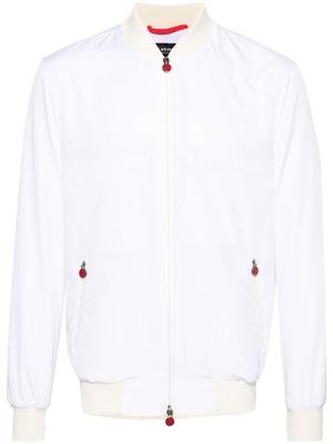 Kiton veste bomber à fermeture zippée - Blanc