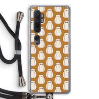 Uilen: Xiaomi Mi Note 10 Transparant Hoesje met koord