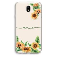 Zonnebloemen: Samsung Galaxy J7 (2017) Transparant Hoesje