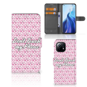 Xiaomi Mi 11 Portemonnee Hoesje Flowers Pink DTMP