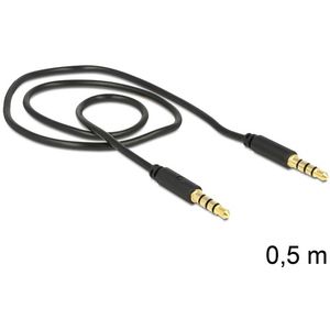 DeLOCK 3,5 mm male > 3.5 mm male kabel 0,5 meter