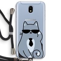 Cool cat: Samsung Galaxy J5 (2017) Transparant Hoesje met koord