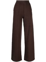 Missoni pantalon évasé à motif en jacquard - Marron