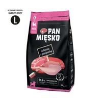 PAN MIĘSKO Kalfsvlees met kwartel L - droogvoer voor puppy's - 9kg