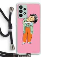 Visknuffel: Samsung Galaxy A52s 5G Transparant Hoesje met koord