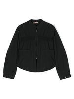 Marni Kids veste en serge à bande logo - Noir