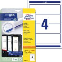 Avery-Zweckform Ordneretiketten L4761-25 61 x 192 mm Papier Wit Permanent hechtend 120 stuk(s)
