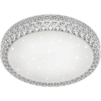 LED Plafondlamp 27W - Dimbaar Warm Wit 3000K - Sterlicht Effect - Mat Wit Acryl