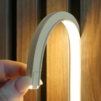 Led strip in flexibel wit inbouwprofiel | warm wit | 2 meter