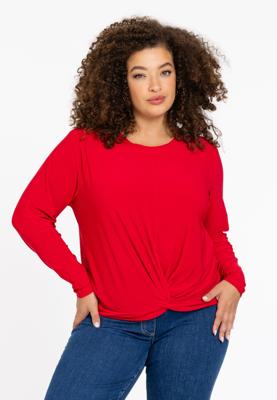 Yoek Tuniek geknoopte onderkant | Rood | Maat 46/48