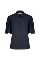 Poppy butterfly blouse - dark blue - 91536