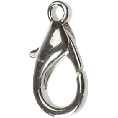Creativ Company Karabijnhaken, l: 18 mm, verzilverd, 4 stuk/ 1 doos