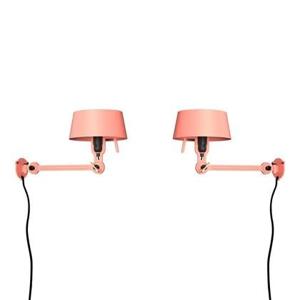 Tonone Bolt Bed Underfit wandlamp met stekker set van 2 Daybreak Rose