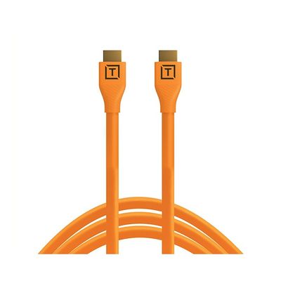 Tether Tools TetherPro HDMI Micro to HDMI 2.0, 15' (4.6m), Orange