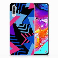 Samsung Galaxy A70 TPU Hoesje Funky Triangle