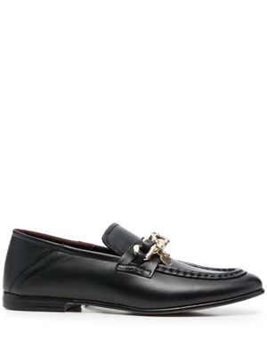 Tommy Hilfiger mocassins à détail de chaîne - Noir