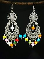 Boho Etnisch Legering Kralen oorbellen - thumbnail