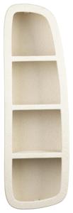 Dutchbone Wandplank Veda Gerecycled marmer, 120 x 38cm - Beige